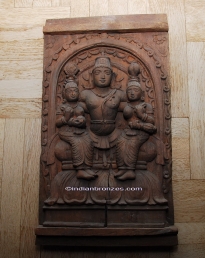 Vishnu Wood Carving (Piece IBH343, Image 4648)
