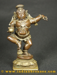 Ganga Jumna Dancing Balakrishna (Piece IBS304, Image 5091)